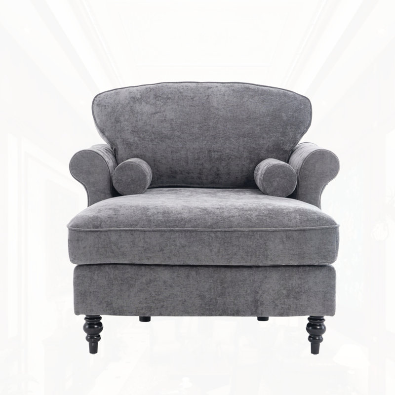 Chaise longue surdimensionnée d'intérieur, Gris foncé