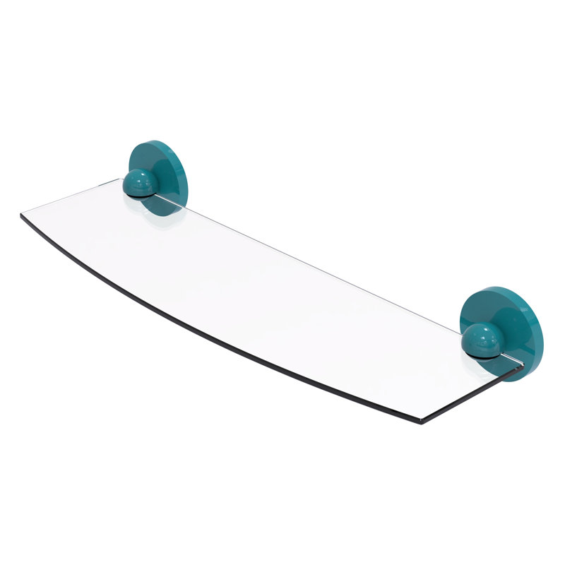 Tablette flottante Skyline, Bleu sarcelle Glokzin, H 2,8 po x l 18 po x P 6,1 po
