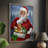Quiet Santa Framed Print - Solid Wood-1436917569