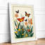 Butterflies in Bloom Botanical - Framed Print-1505133392-1505133395