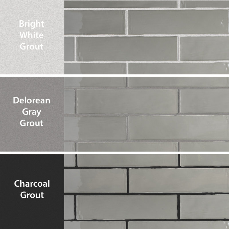 Chester 3" x 12" Ceramic Field Tile in Grey