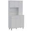 Kitchen Pantry, One Drawer, Multiple Cabinets, Two Open Shelves