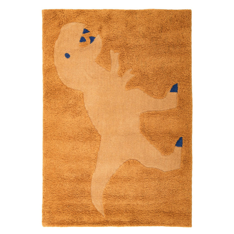 T-Rex Hand-tufted Rug, Rectangle 5' x 7'
