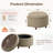25'' Upholstered Round Storage Ottoman with Tufted Cushion-903420762