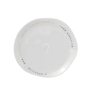 Bon Appetit Porcelain Plate - Small 5.1" (Set of 2)