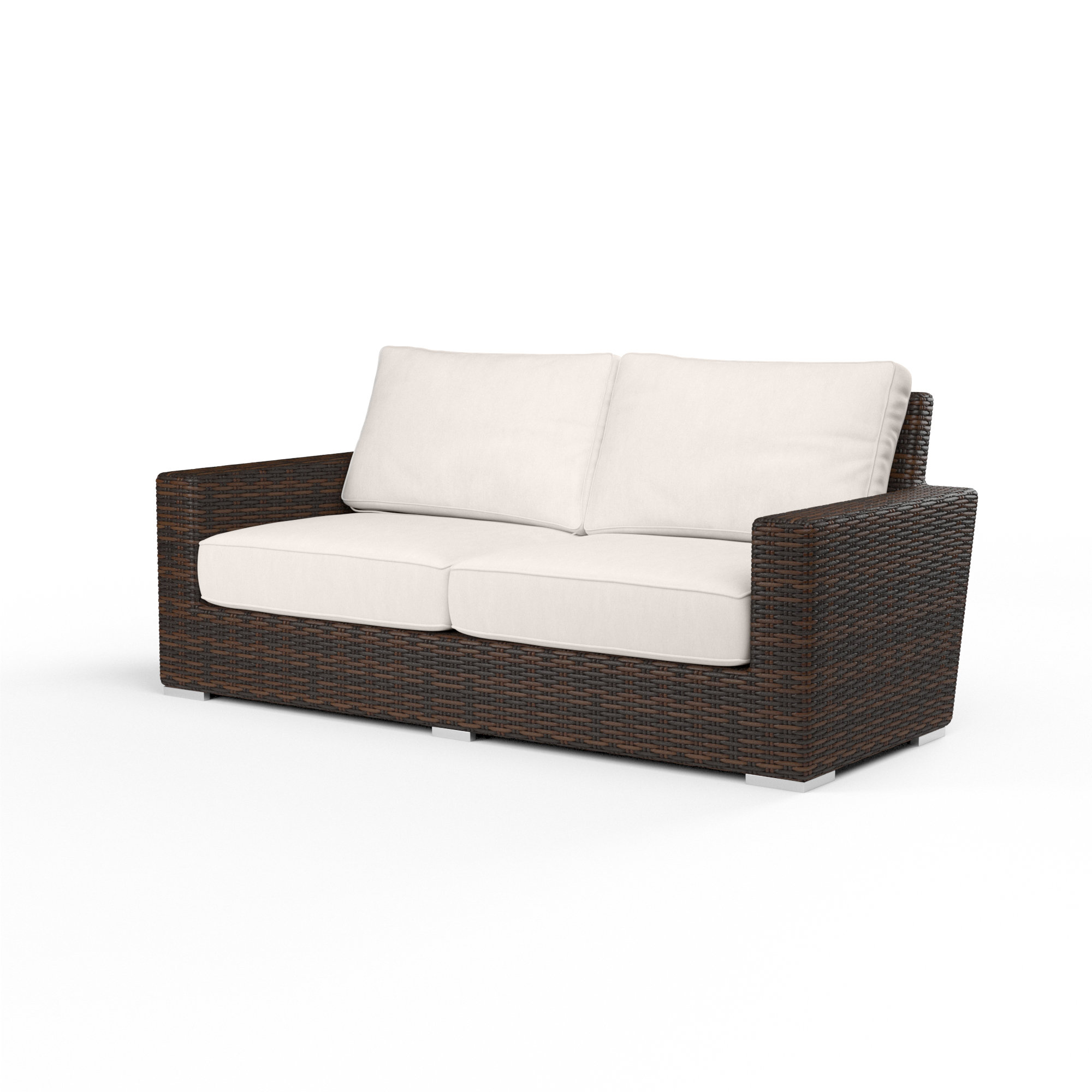 Naomie Loveseat with Sunbrella® Cushions, Canvas Natural Sunbrella® Canvas