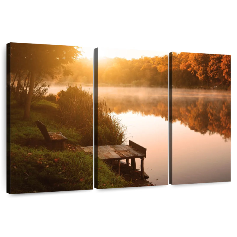 Alvord Dramatic Autumn Lake, 28" H x 45" W