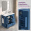 Meuble-lavabo simple 42 po avec plateau en pierre-215628349
