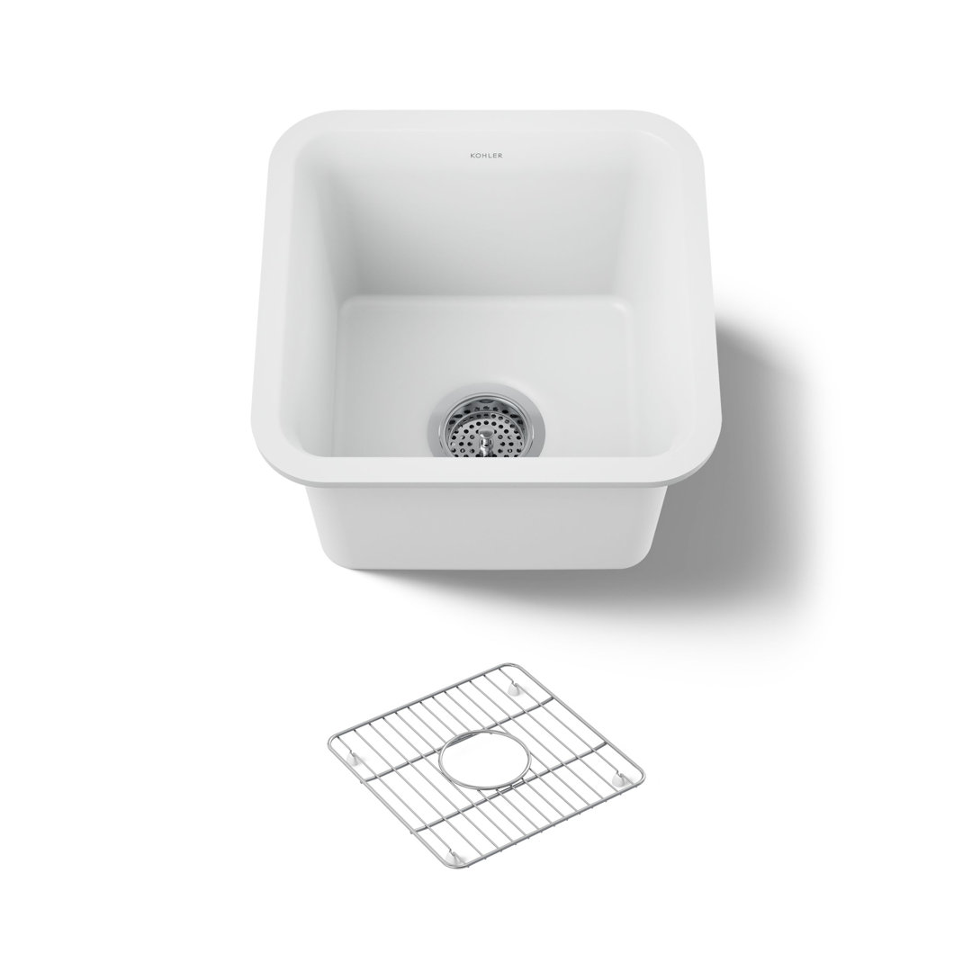 Cairn 15 L x 15 W Neoroc Undermount Bar Sink Kohler