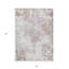 Tapis intérieur lavable damassé 5 pi x 8 pi ivoire / gris clair ivoire