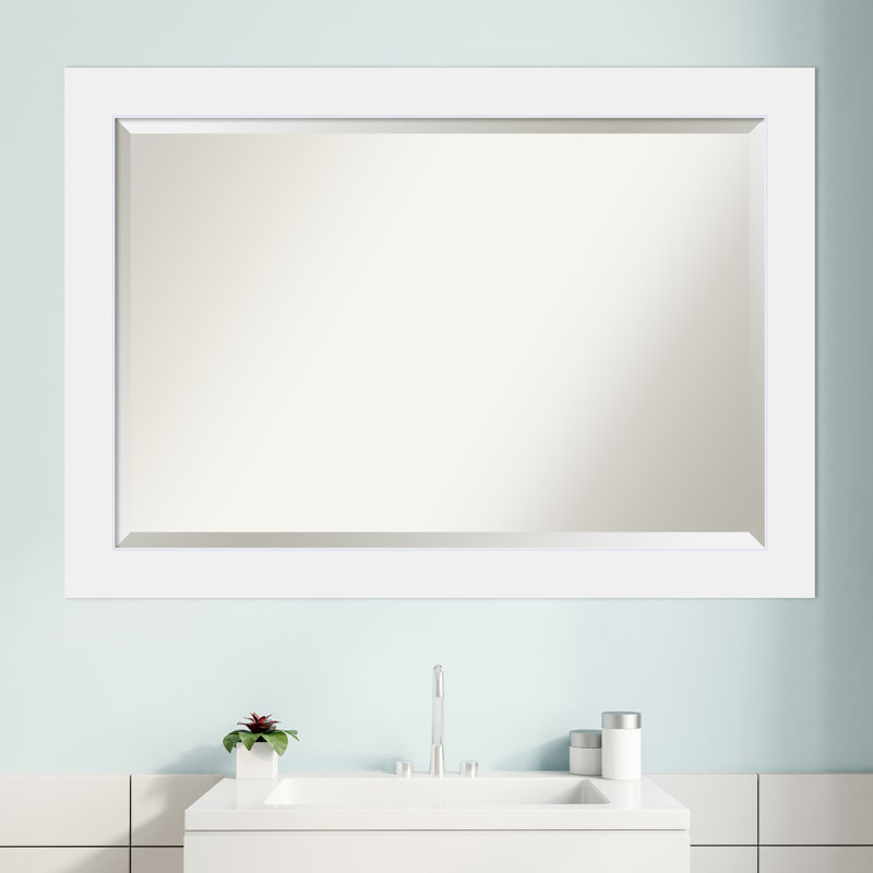 Miroir d'appoint Hatton, 28,88 po x 40,88 po, Blanc