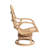 Woven Rattan and Bamboo Swivel Chair