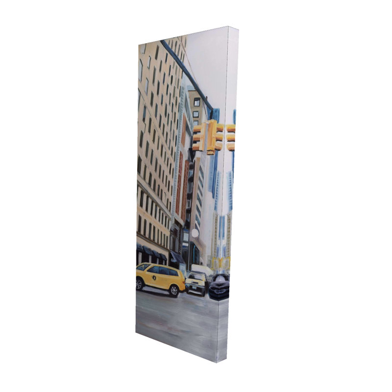 «Travel in New York», toile pour voiture beige | Décoration intérieure