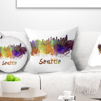 Coussin Seattle - Skyline - Cityscape