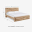 Lit plateforme avec rangement Homeira-89989580