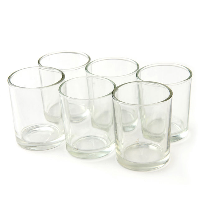 Petit porte-votive en verre rond