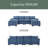 Modern Large Chenille Fabric U-Shape Sectional Sofa-1661211215