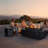 48 Inch Outdoor Fire Pit Table, 50,000BTU Rectangle Propane Fire Pit with Hidden Tank Cover-657918294-657918292