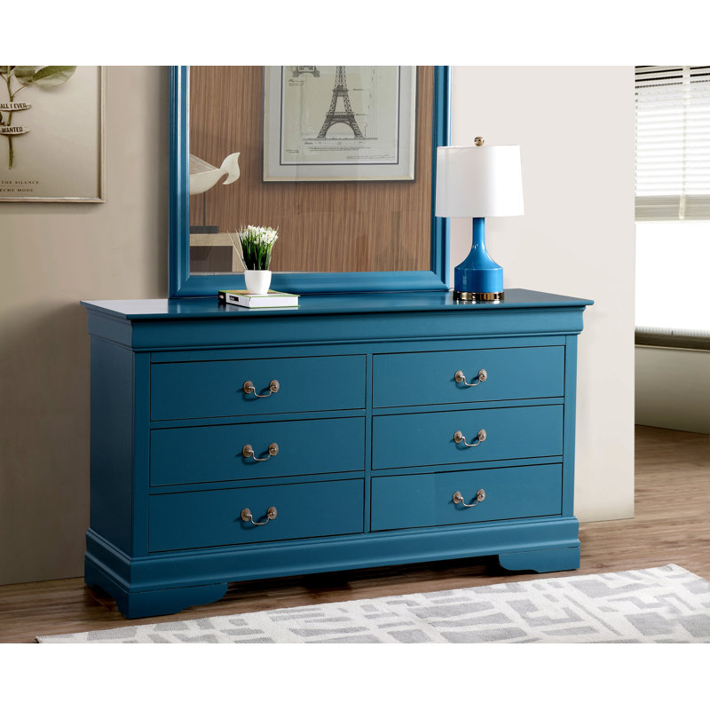 Commode traditionnelle, Bleu sarcelle 1