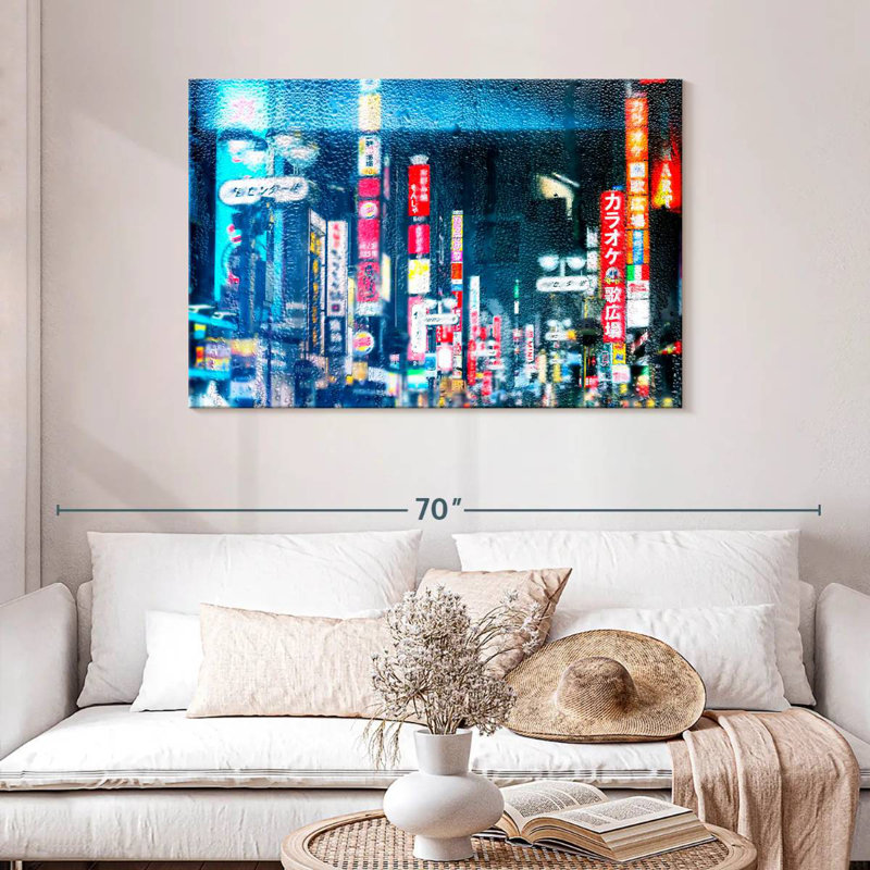 Sireci Tokyo Bluish Reflection, 30" H x 45" W