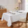 Rectangular Velvet Tablecloth With Matching Decorative Napkins Included.