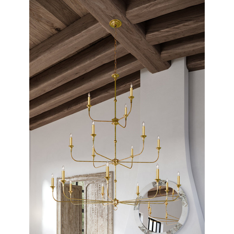 Nottaway 18 - Light Wrought Iron Chandelier