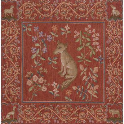 Toler Medieval Fox European Square Pillow Cover