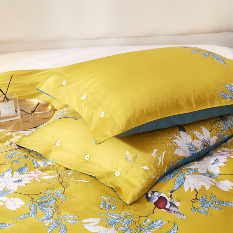 2-Piece Luxury 100% Cotton Floral Pillowcases