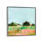 Toile avec cadre argenté