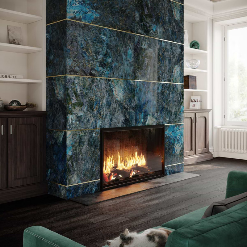 Jewel Onyx 24X48 Polished Porcelain Tile, Labrodorite