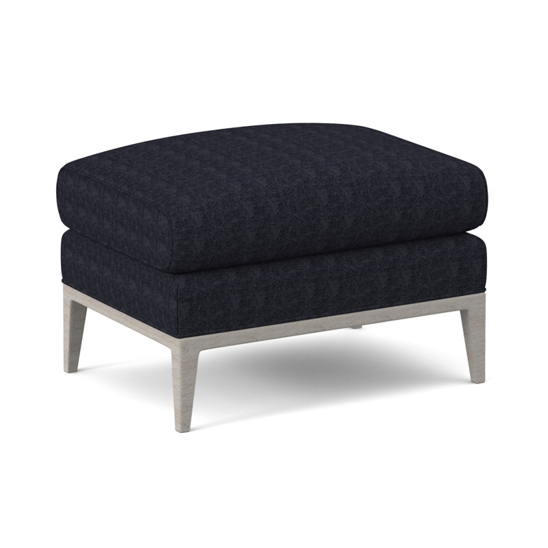 Cooper Ottoman, Venice Navy, Bisque