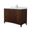 Palmilla 42" Freestanding Single Bathroom Vanity with Marble Top-547851677-547851679-553694017