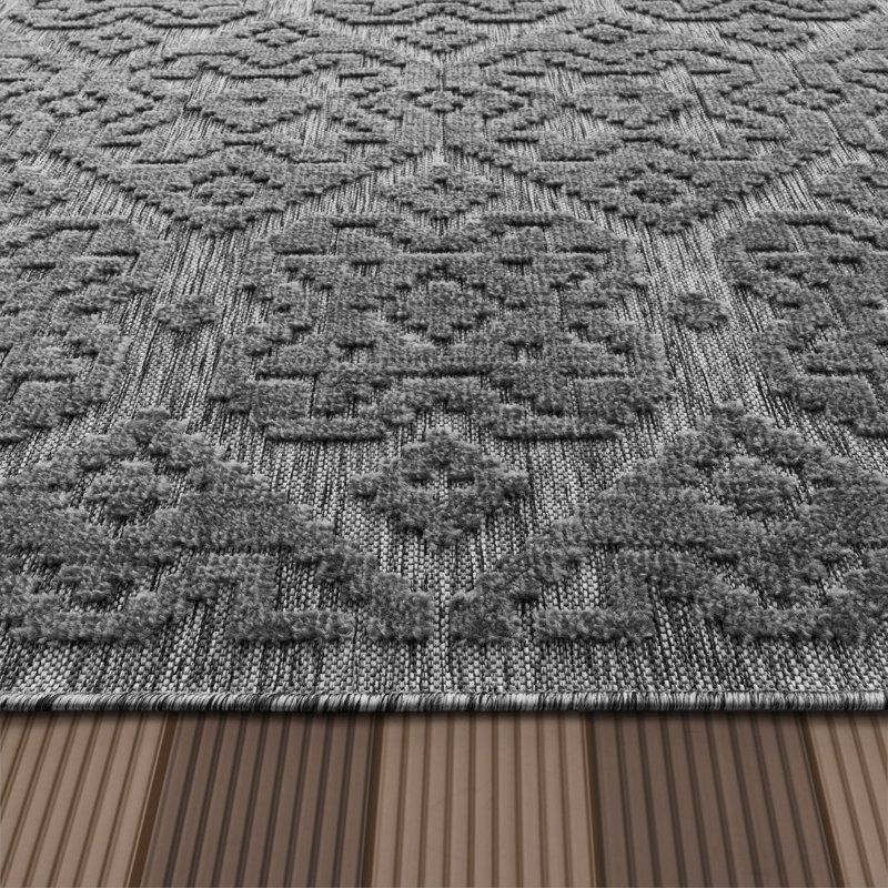 Geometric Indoor / Outdoor Rug, Rectangle 2'8" x 4'11"