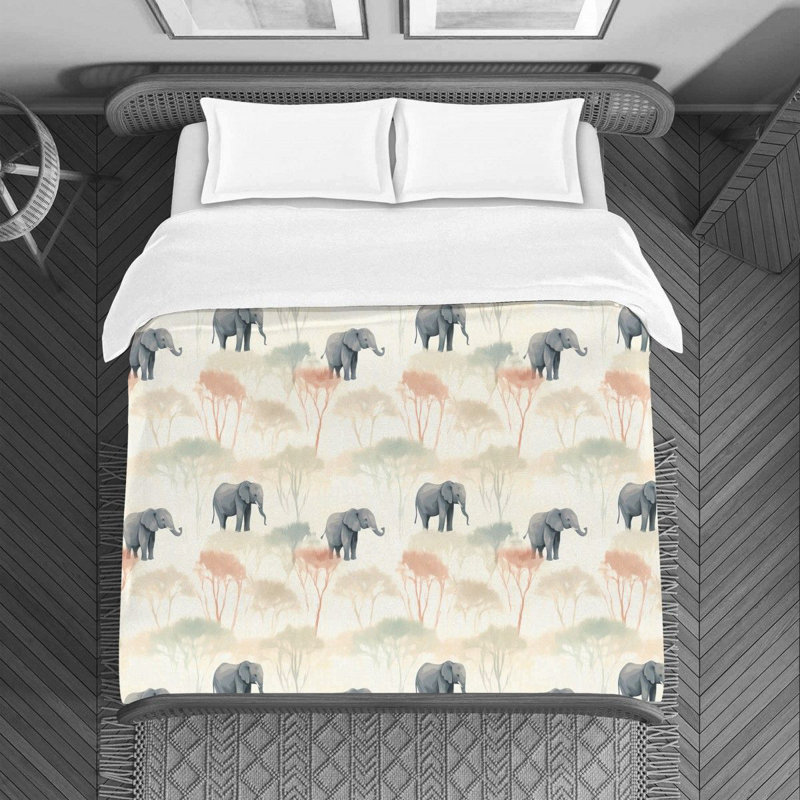 Gwendylon Elephant Duvet Cover, King Duvet Cover