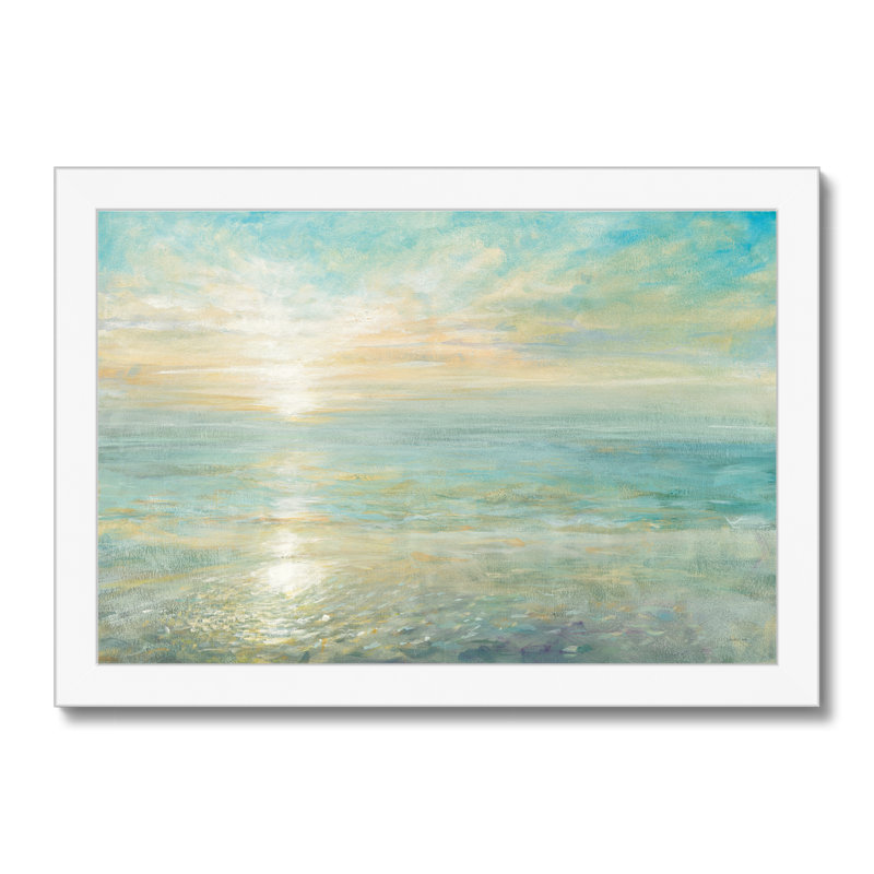 Sunrise by Danhui Nai - Painting, White Framed Paper Print, 65cm H x 95cm W x 2.3cm D