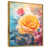 Toile avec cadre flottant or