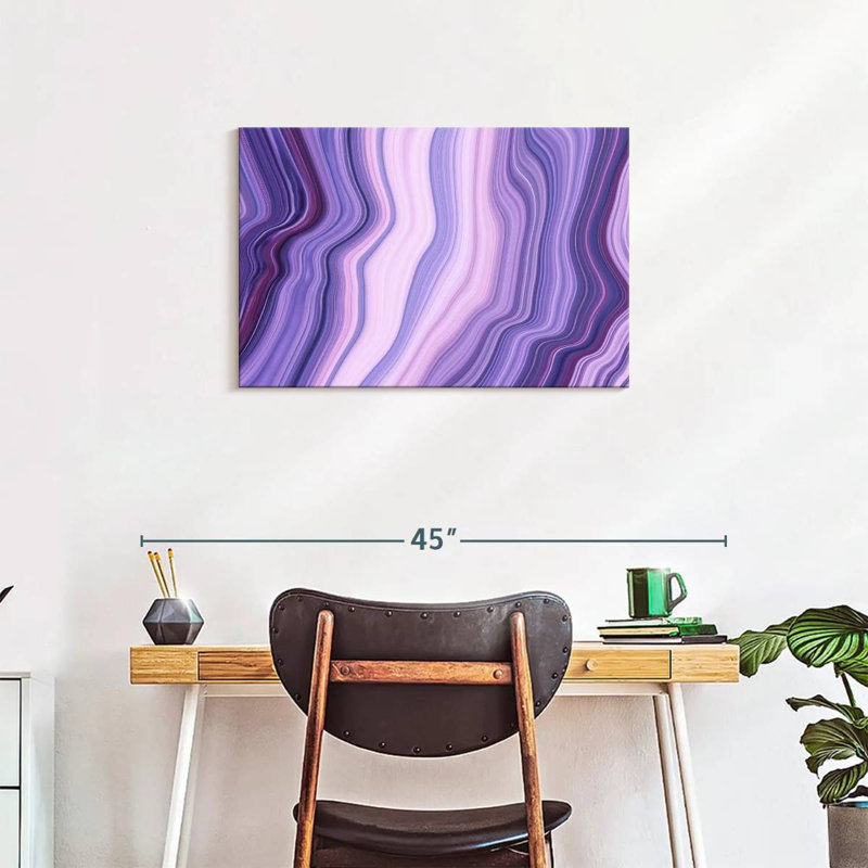 Avery Abstract Purple Layers, 20" H x 30" W