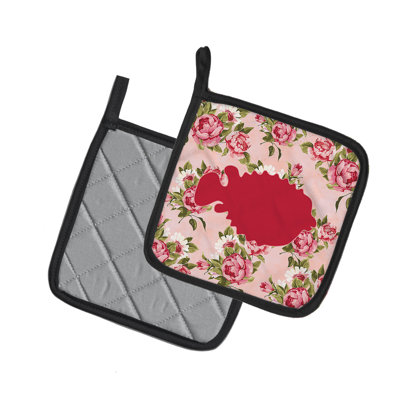 East Urban Home Floral Polyester Potholder