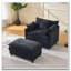 Fauteuil en chenille avec repose-pieds