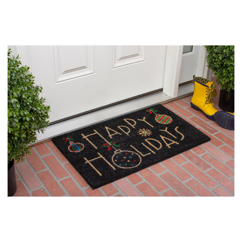 Floinn Non-Slip Christmas Outdoor Doormat, 17" x 29"