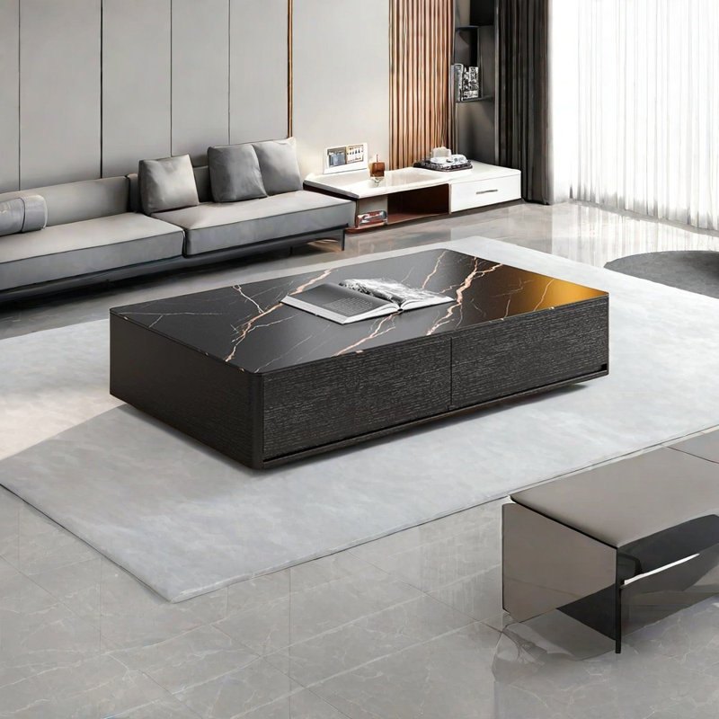 Table basse Rock Top, H 14,17 po x l 47,24 po x P 23,62 po