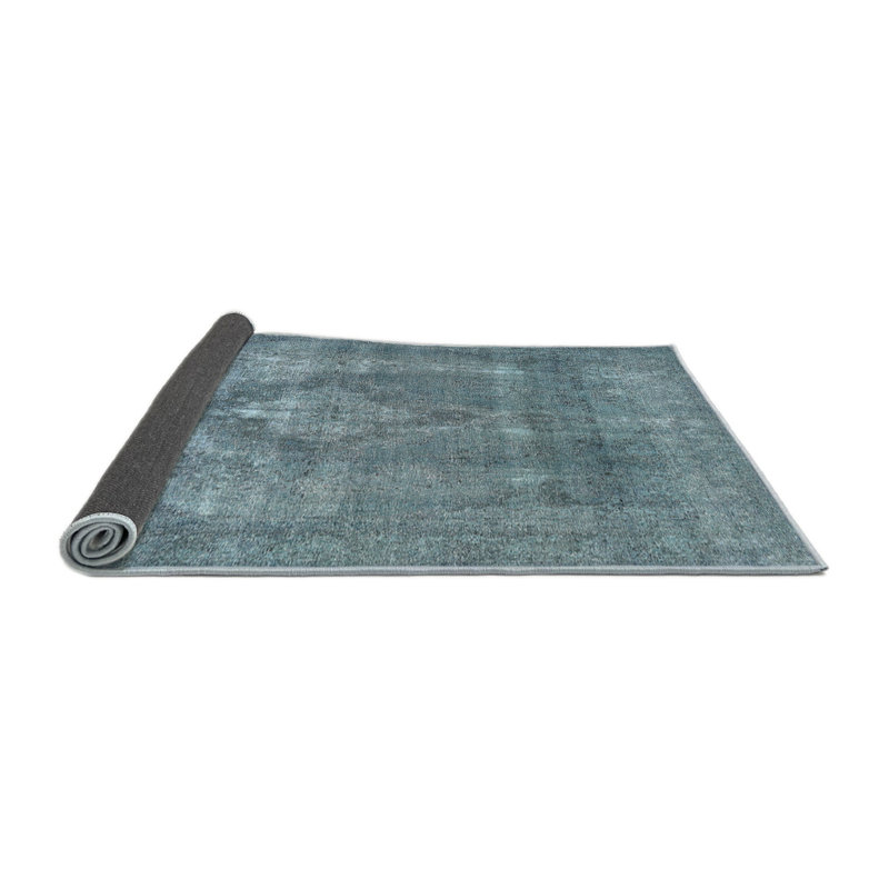 Tapis oriental bleu / gris, Rond 7 pi