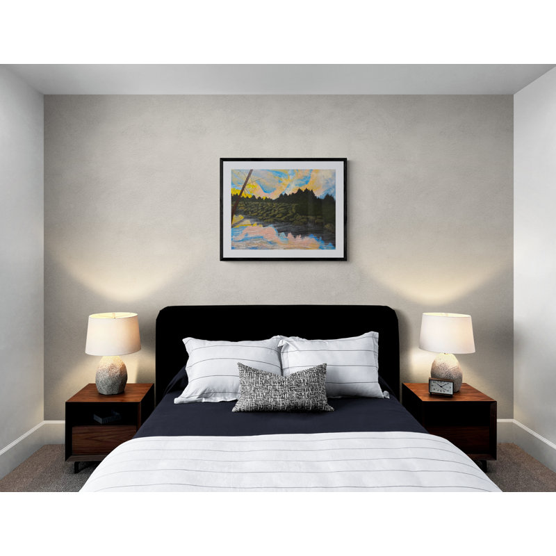 Welcome To Peace Print by Alicia Lopez, Black Framed Paper, 24" H x 30" W