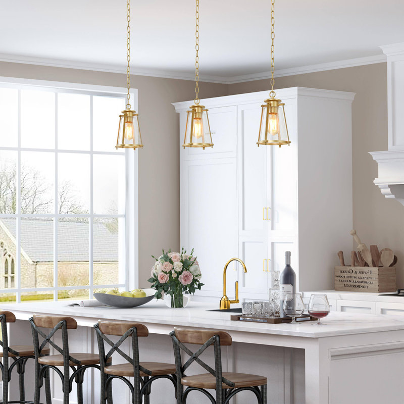 Ceasar 1 - Light Single Cone Small Pendant, Gold