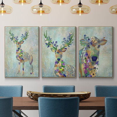 Fantastic Florals Cow 3 pièces