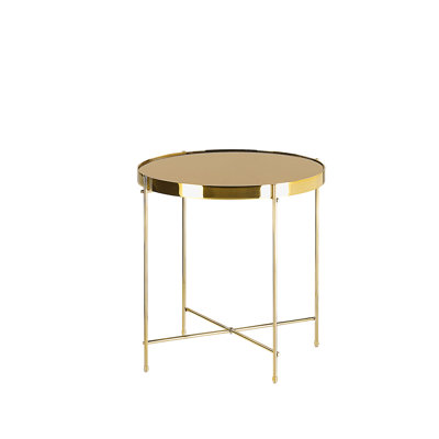 Garrow Glass Top End Table