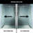 Cass 56-60" W x 76" H Sliding Frameless Shower Door with 3/8" Clear Glass-55865504
