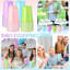 100 Pcs 12 Oz Disposable Plastic Party Cups, Rainbow Color Drinking Cups, Durable & Lightweight Reusable For Parties, Holidays, Events & Home Use (Pastel)