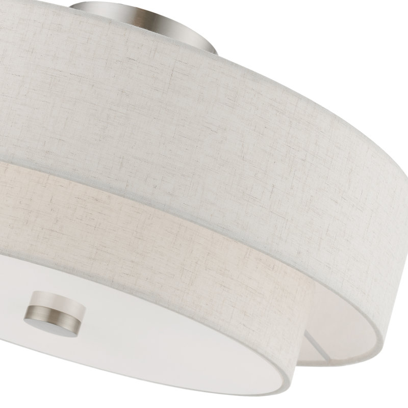 Plafonnier semi-encastré 18 po 4 lumières Areial