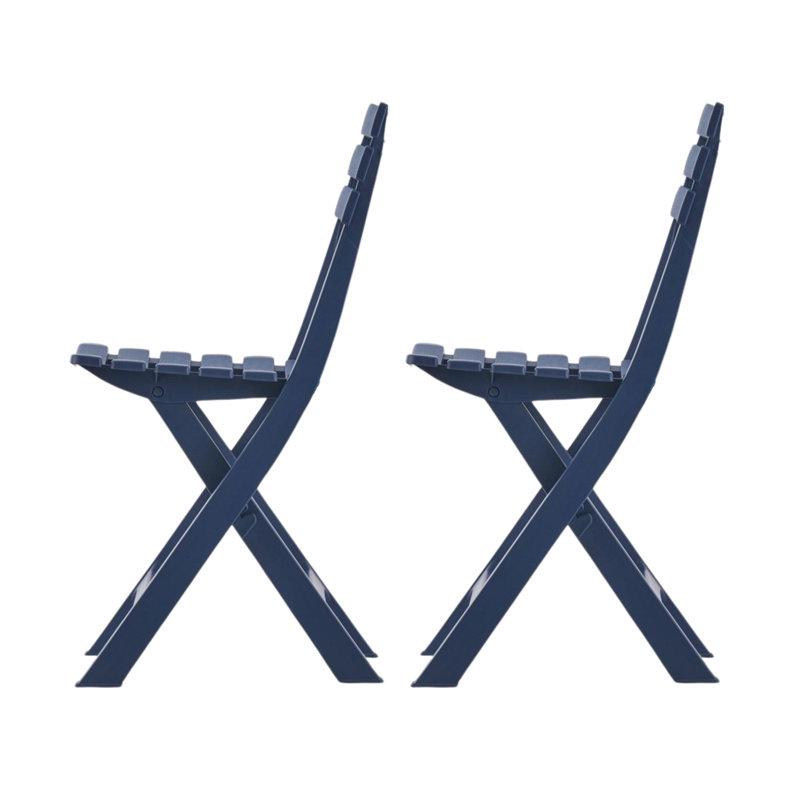 Chaise d'extérieur Addilyne, Bleu